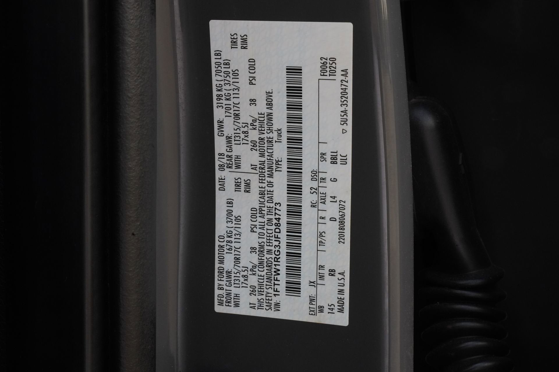 2018 Ford F-150 Raptor