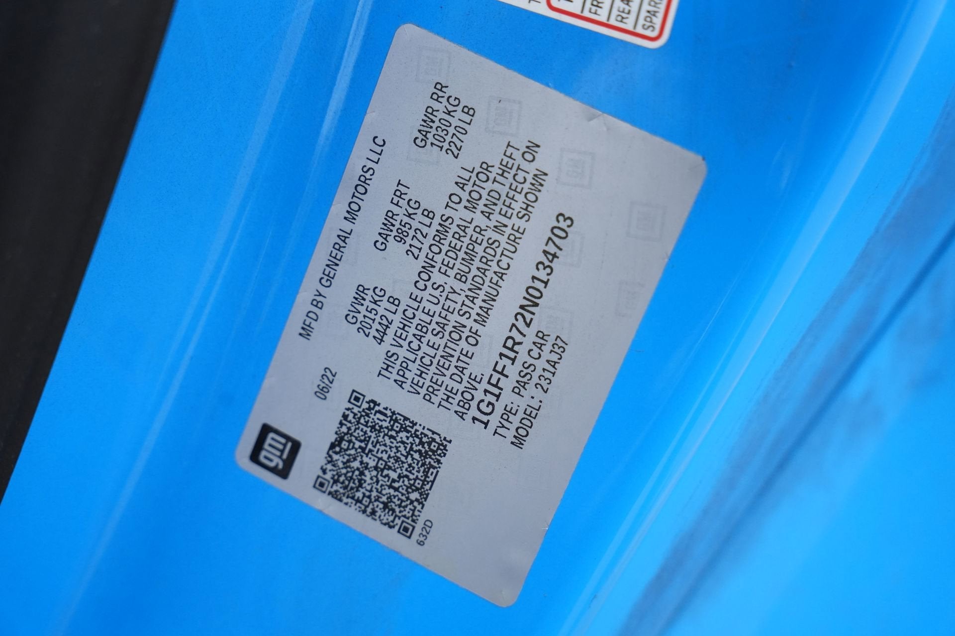 2022 Chevrolet Camaro LT1