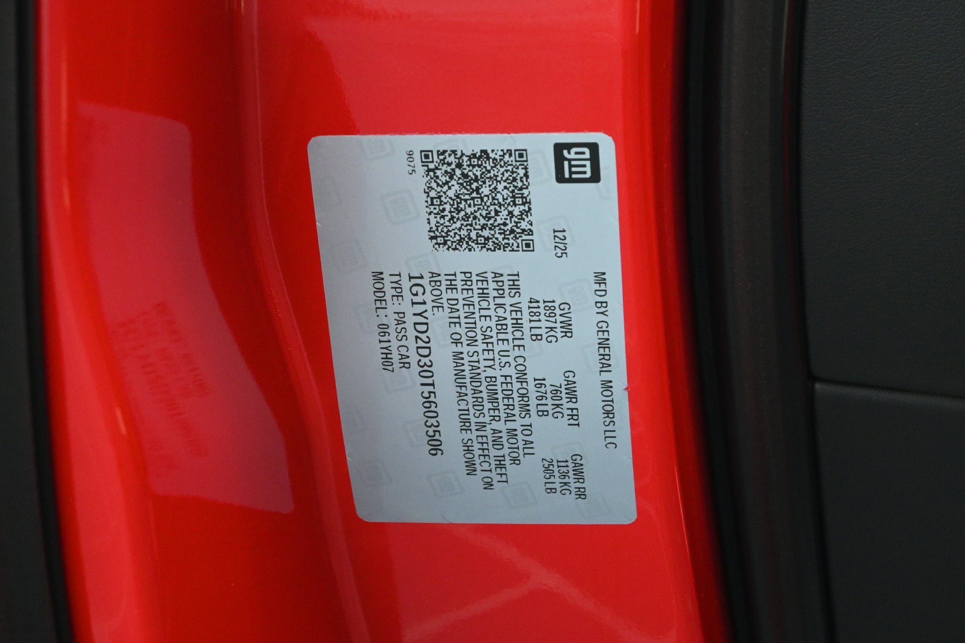 2026 Chevrolet Corvette Z06 1LZ