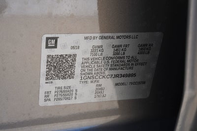 2018 Chevrolet Tahoe Premier