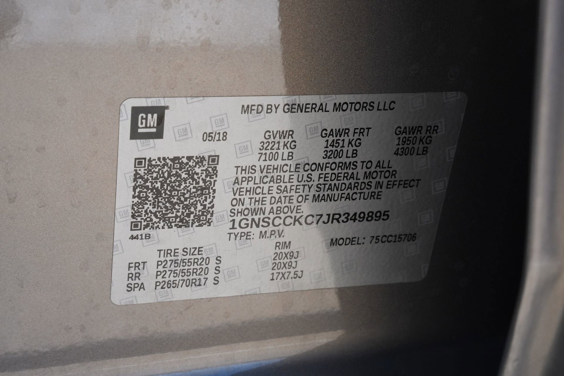 2018 Chevrolet Tahoe Premier