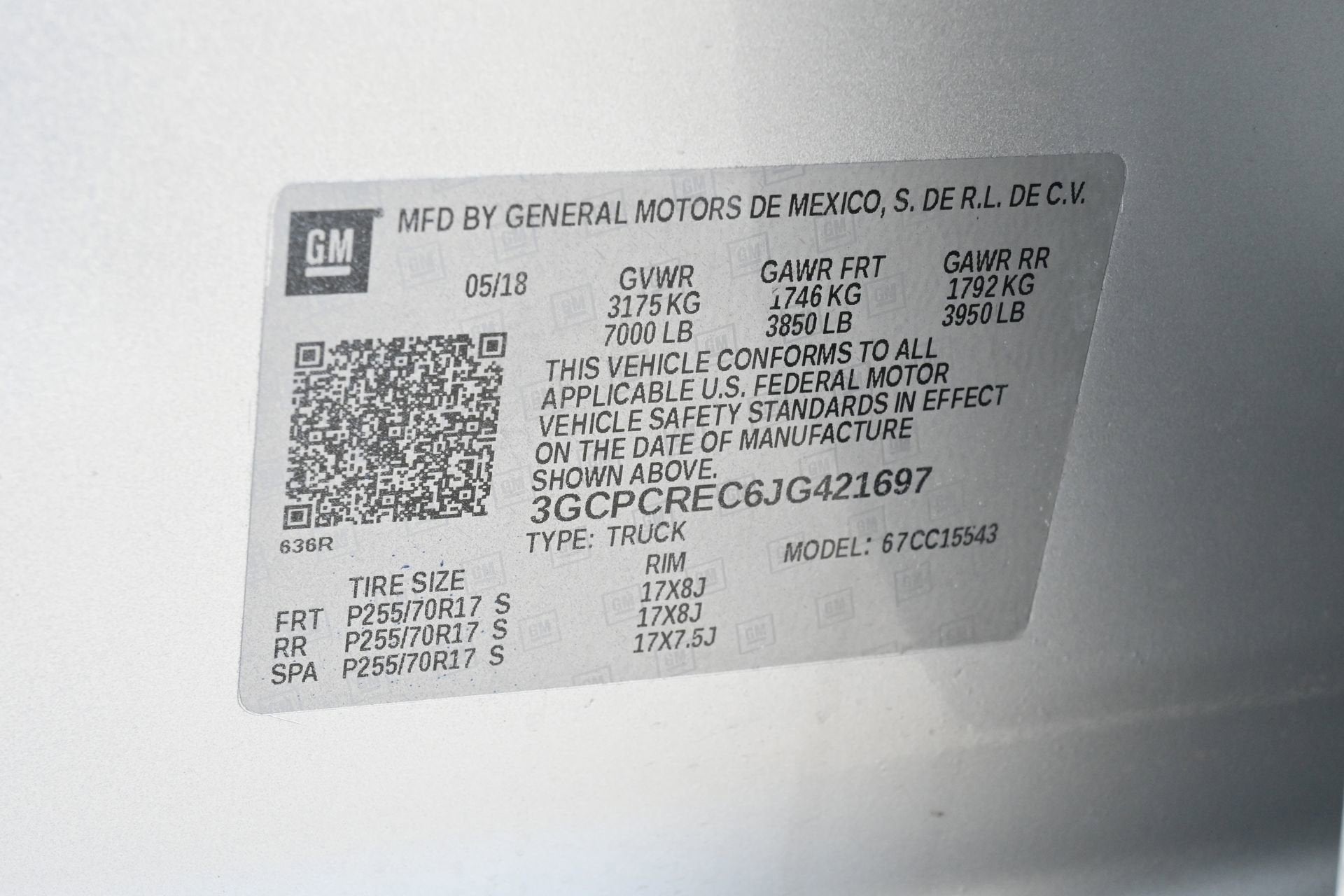 2018 Chevrolet Silverado 1500 LT