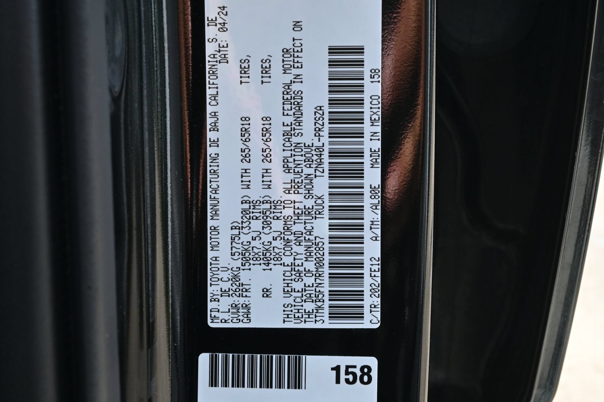 2024 Toyota Tacoma 2WD SR5