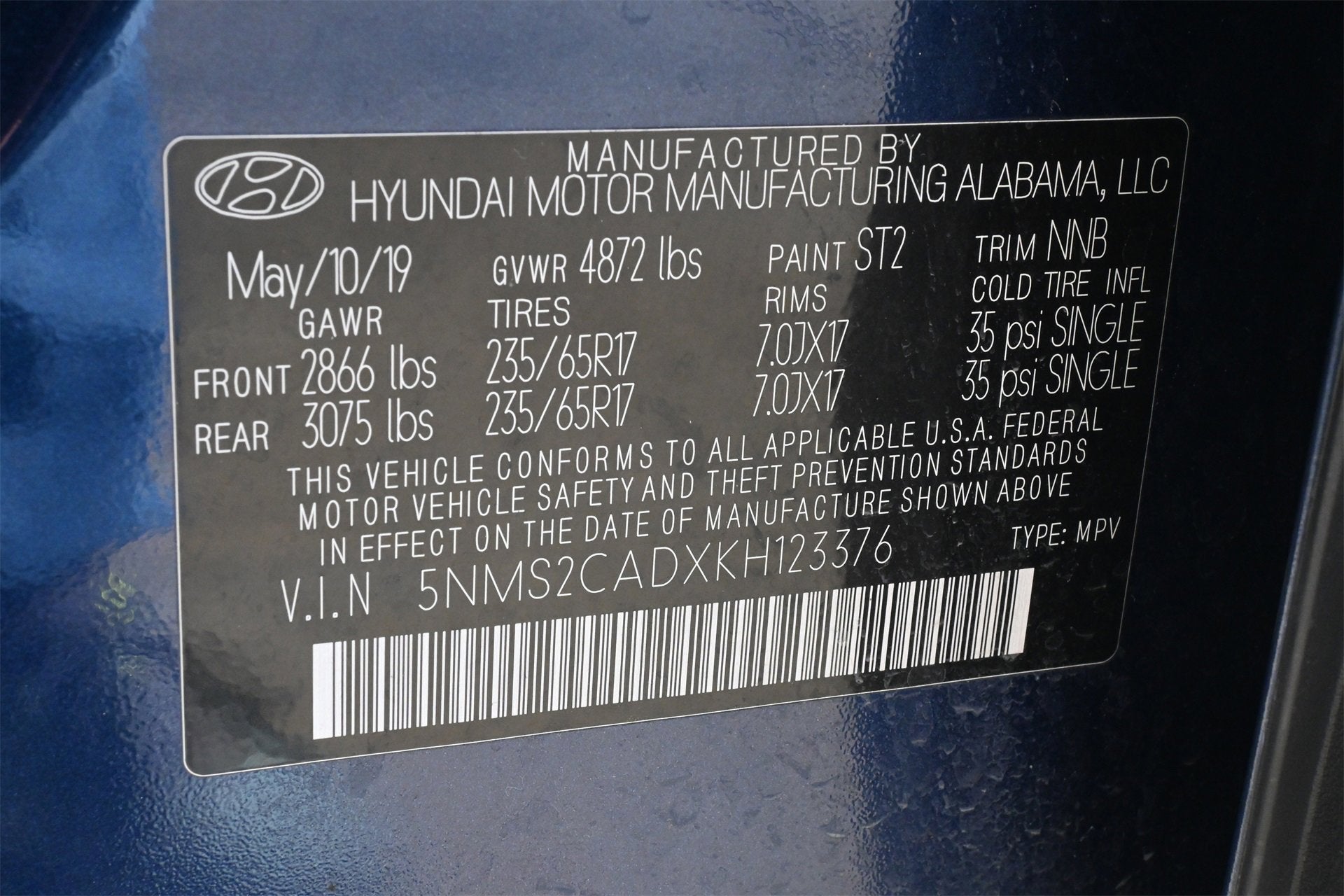 2019 Hyundai Santa Fe SE