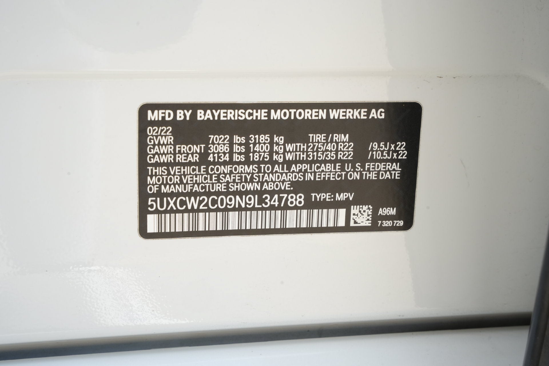 2022 BMW X7 xDrive40i