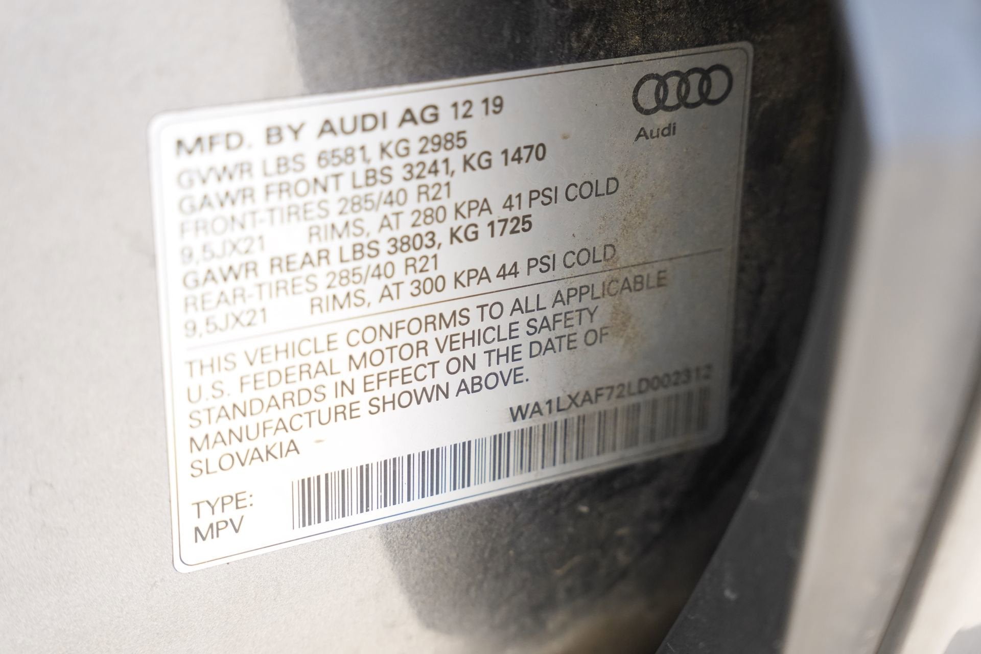 2020 Audi Q7 Premium Plus