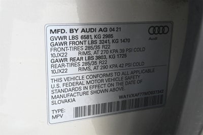 2021 Audi Q7 Prestige