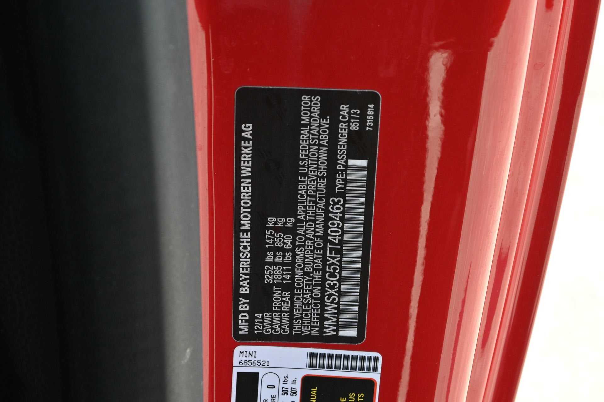 2015 MINI Cooper Coupe S