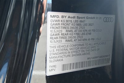 2025 Audi RS Q8 performance