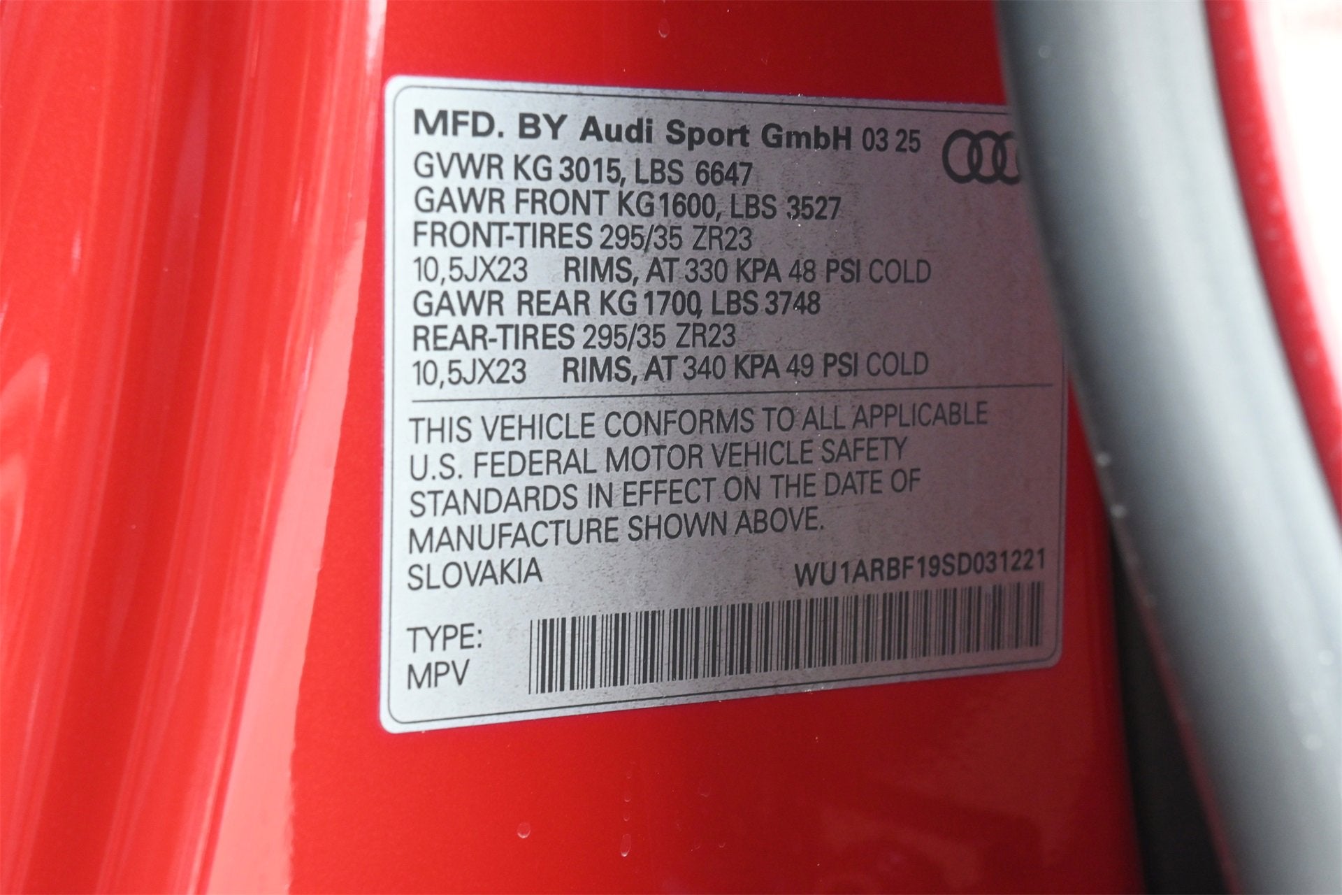 2025 Audi RS Q8 performance