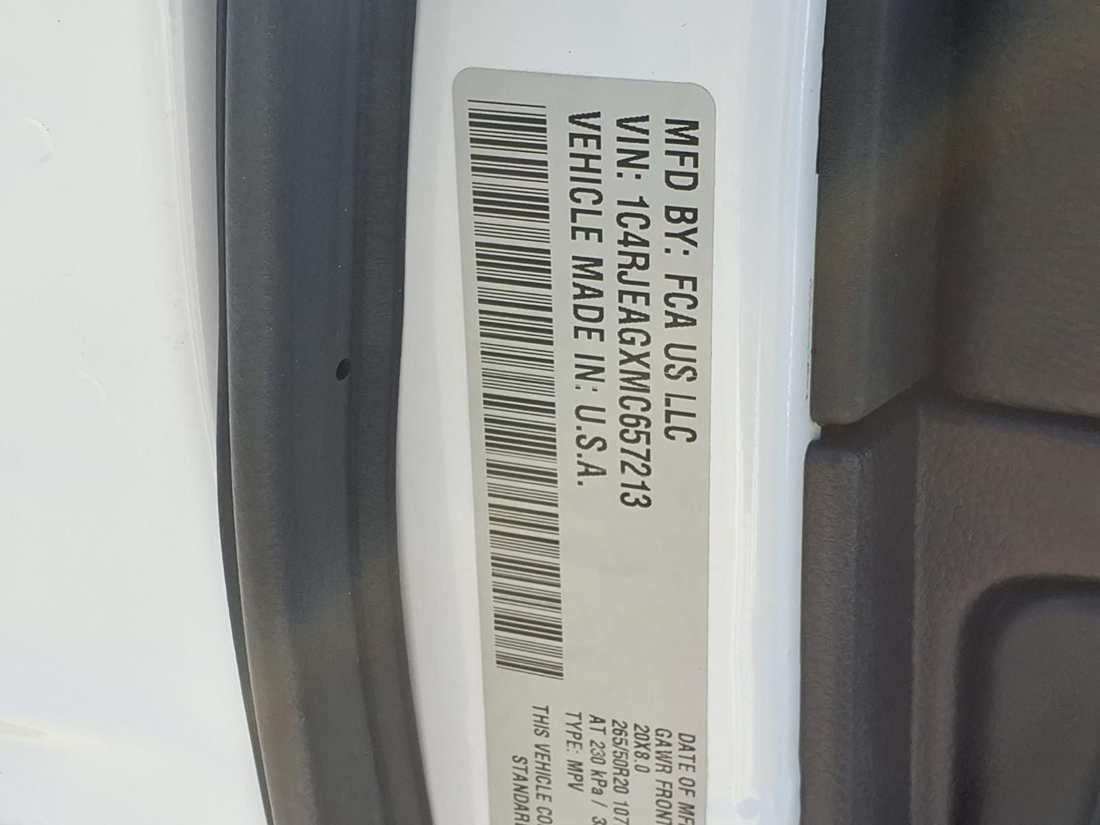 2021 Jeep Grand Cherokee Altitude APPEARANCE PKG