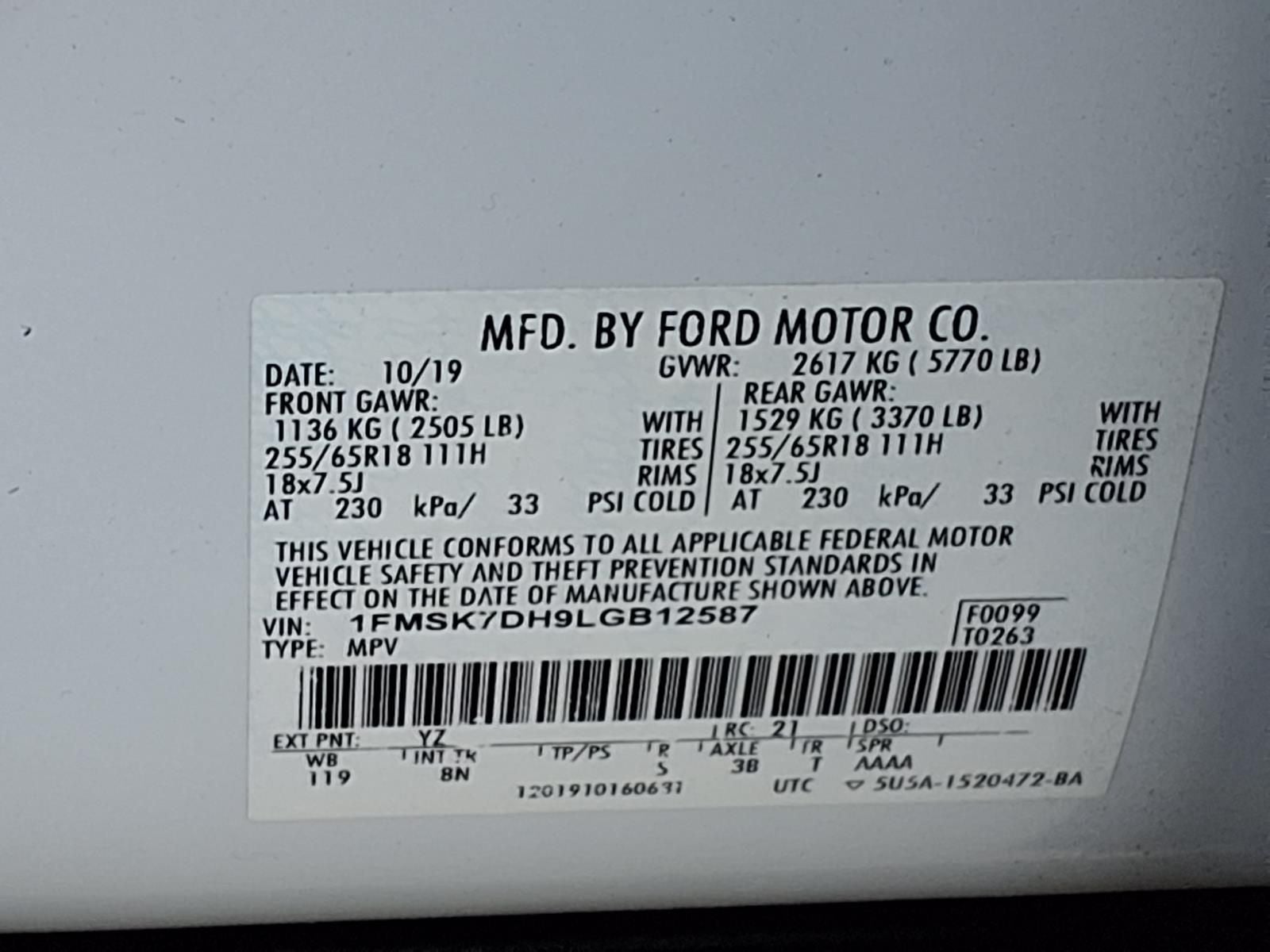 2020 Ford Explorer XLT
