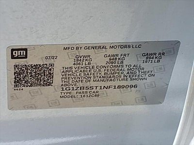 2022 Chevrolet Malibu LS 1LS CONVENIENCE PKG