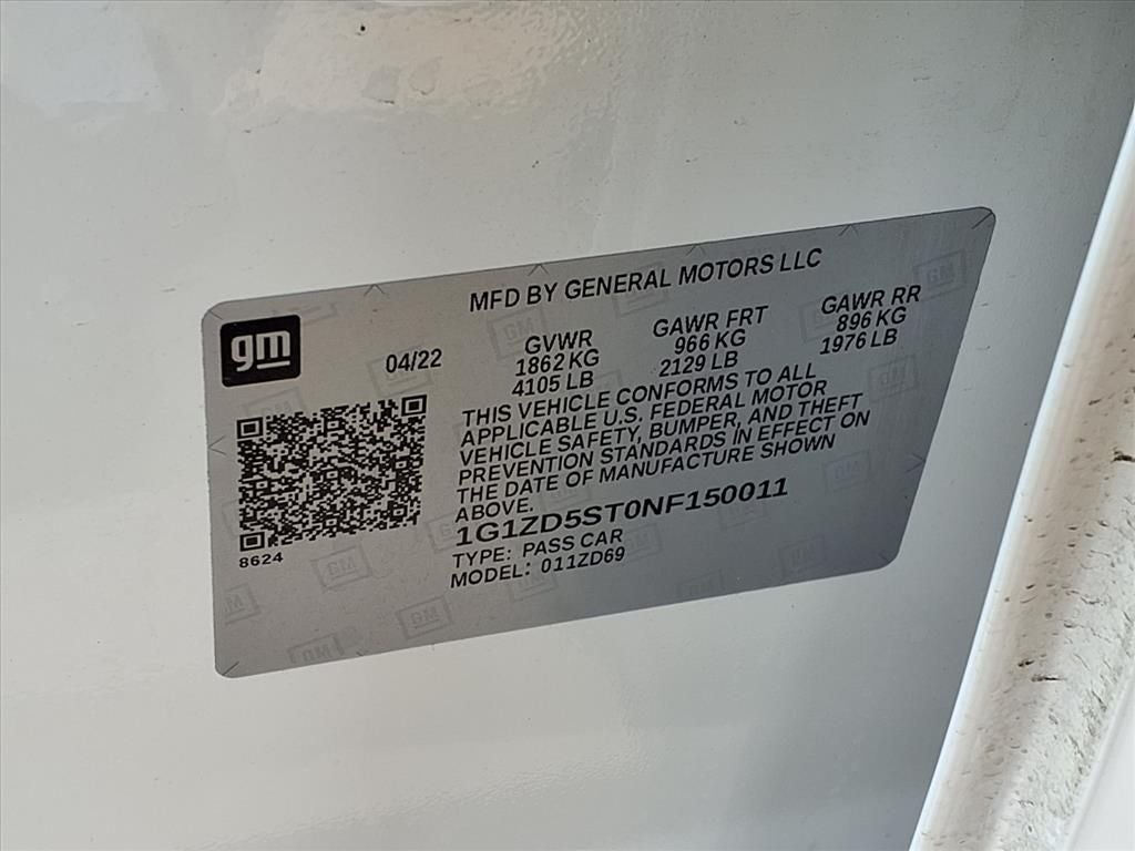 2022 Chevrolet Malibu LT SUNROOF