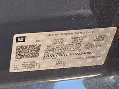 2019 Chevrolet Tahoe LT LUXURY PKG