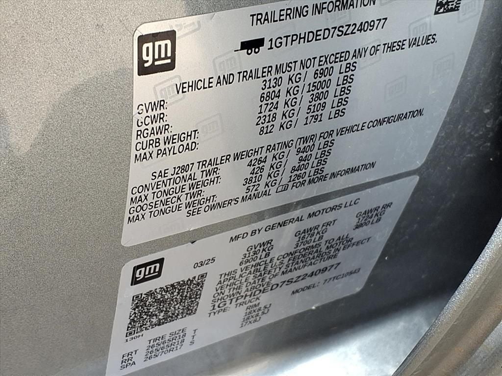 2025 GMC Sierra 1500 SLT PRO SAFETY