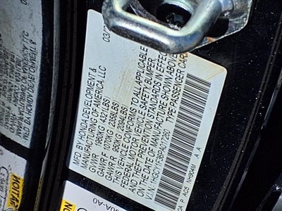 2023 Honda Accord EX BLIND SPOT CMBS & FCW