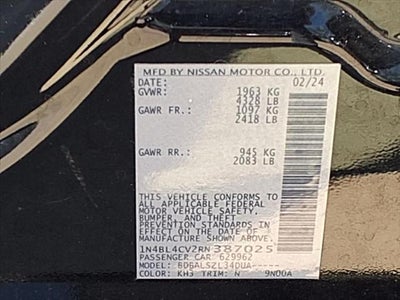 2024 Nissan Altima 2.5 SR SAFETY SHIELD® 360