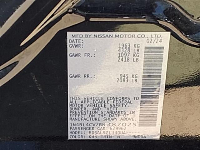 2024 Nissan Altima 2.5 SR SAFETY SHIELD® 360