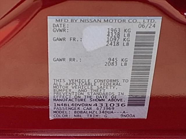 2024 Nissan Altima 2.5 SV SAFETY SHIELD® 360