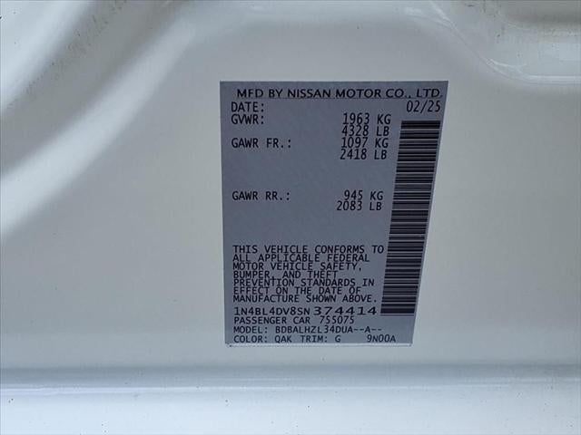 2025 Nissan Altima 2.5 SV NISSANCONNECT®