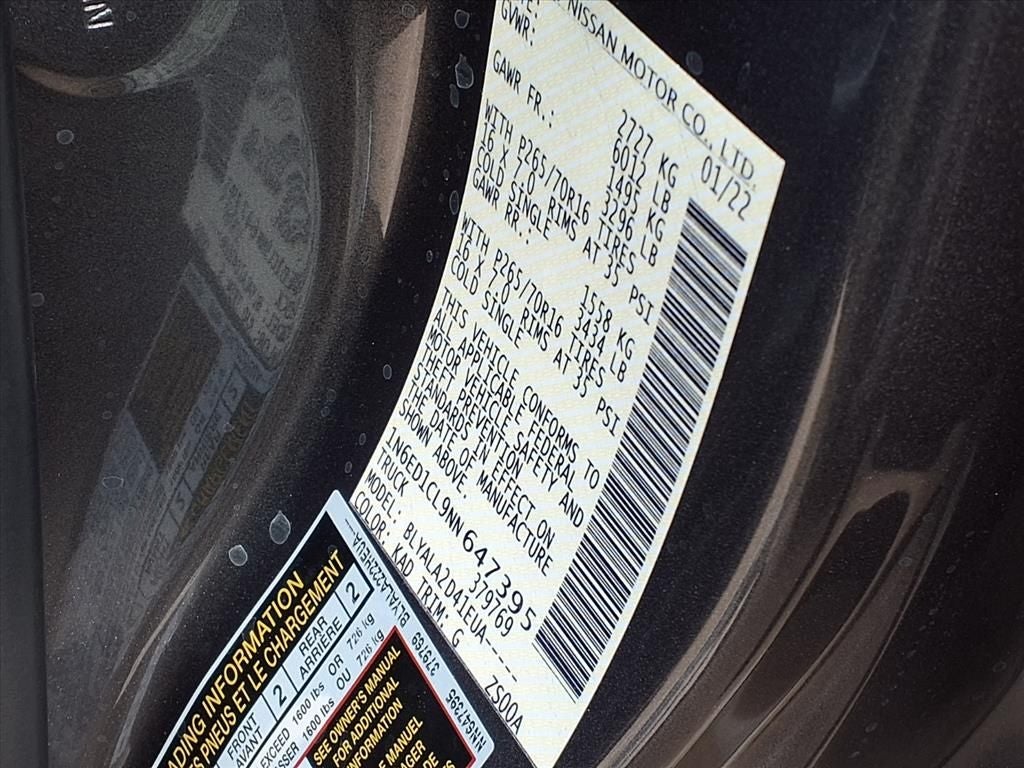 2022 Nissan Frontier S KING CAB