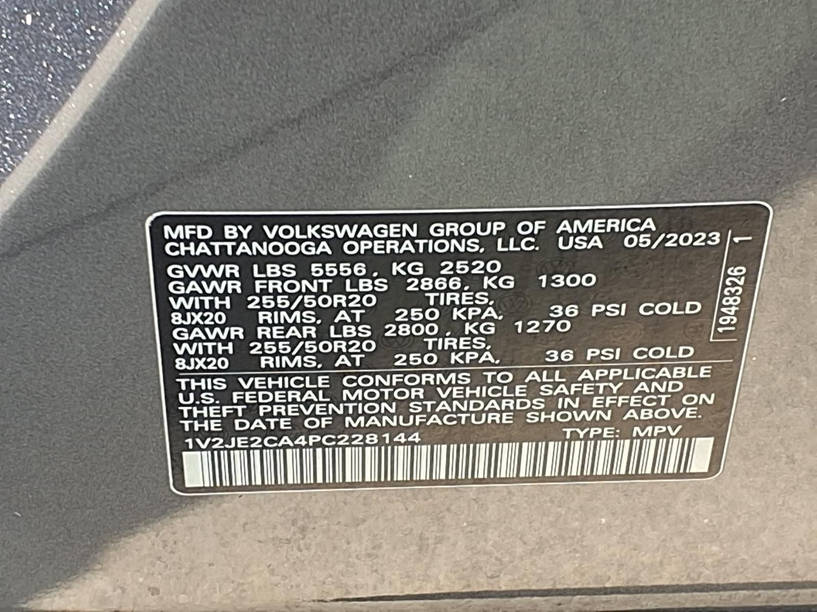 2023 Volkswagen Atlas Cross Sport 3.6L V6 SE w/Technology