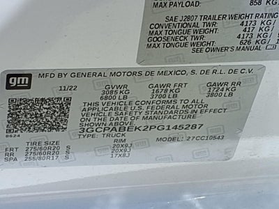 2023 Chevrolet Silverado 1500 Custom CONVENIENCE & VALUE PKG