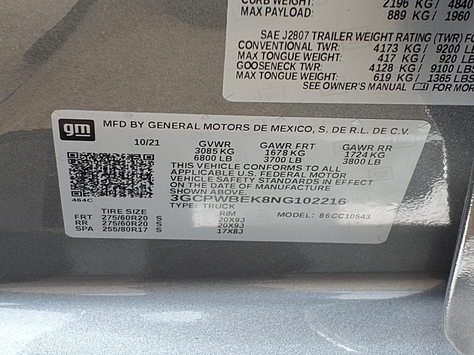2022 Chevrolet Silverado 1500 LTD Custom CONVENIENCE & VALUE PKG