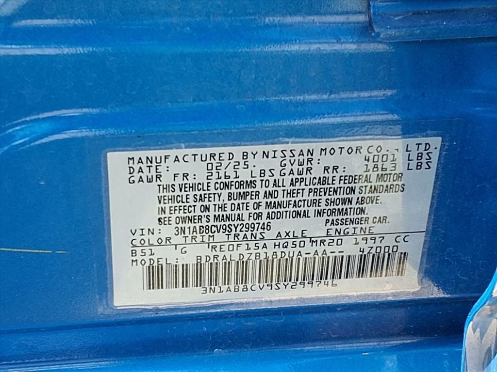 2025 Nissan Sentra SV 2.0 SAFETY SHIELD® 360