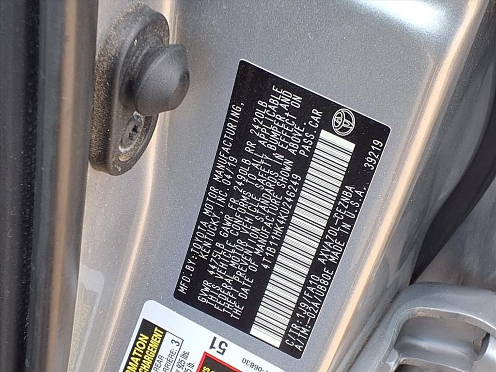 2019 Toyota Camry LE SAFETY SENSE P