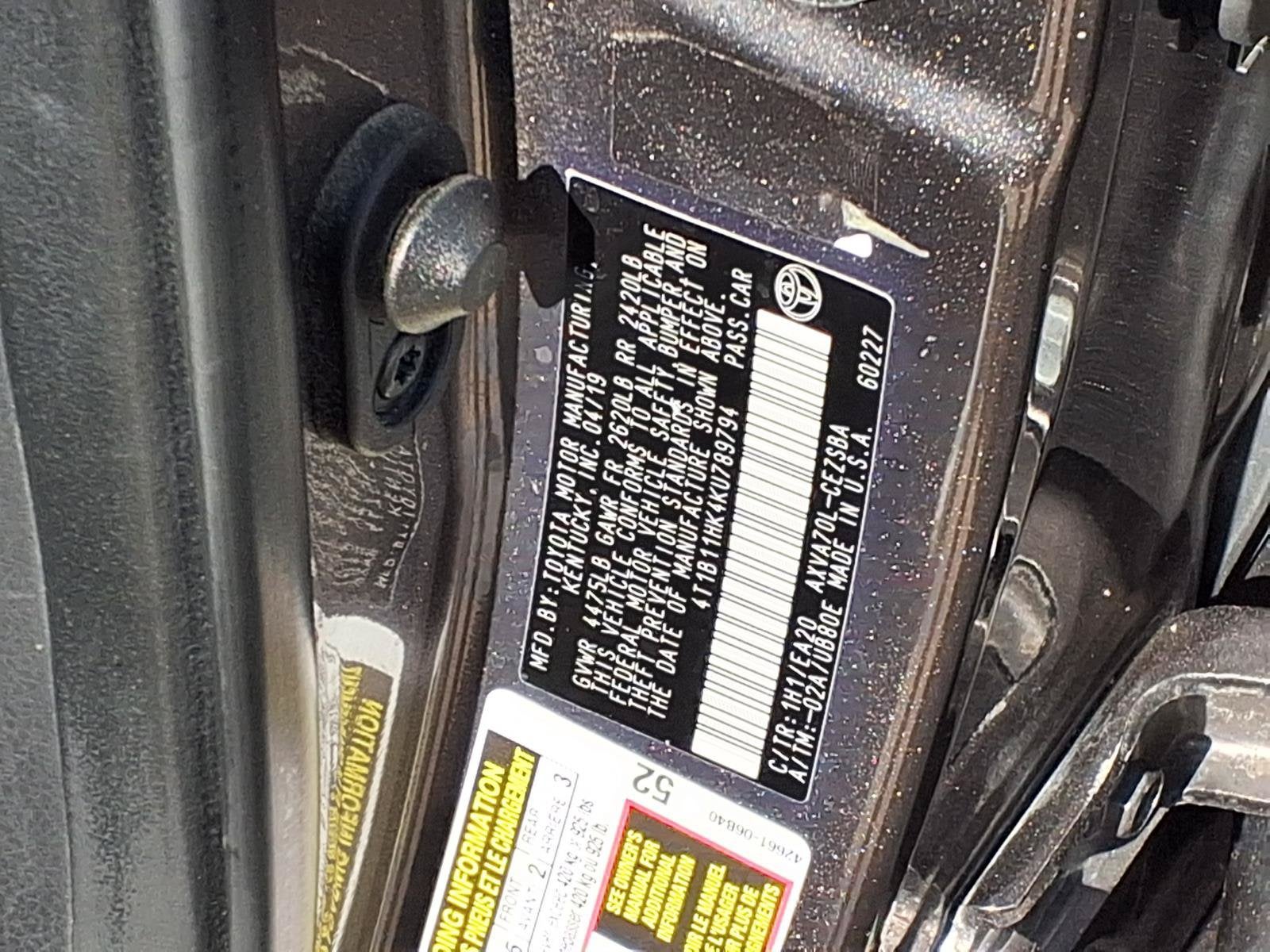 2019 Toyota Camry SE AUTO STOP-START