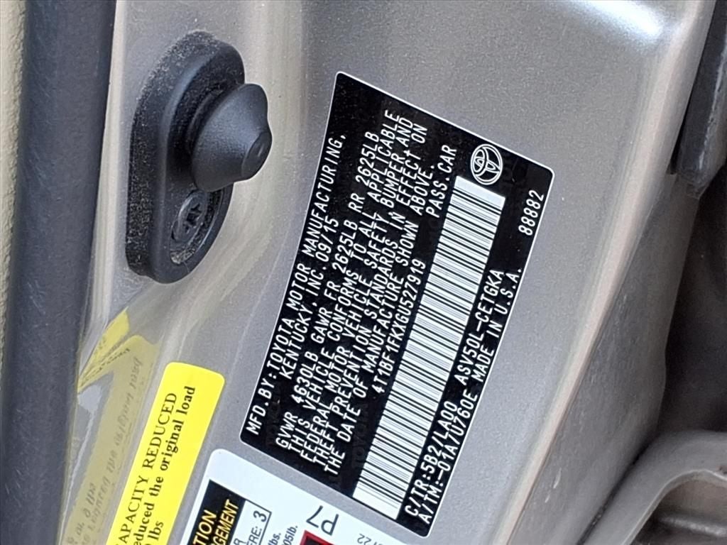 2016 Toyota Camry XLE SUNROOF & CONV. PKG.