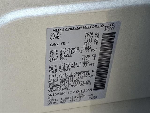 2025 Nissan Pathfinder SV 4WD