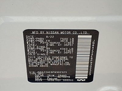 2023 INFINITI QX80 LUXE 4WD