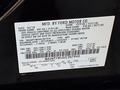 2018 Ford EcoSport Titanium 4WD